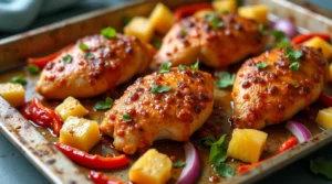 Sheet Pan Hawaiian Chicken
