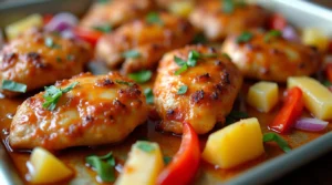 Sheet Pan Hawaiian Chicken