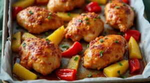 Sheet Pan Hawaiian Chicken