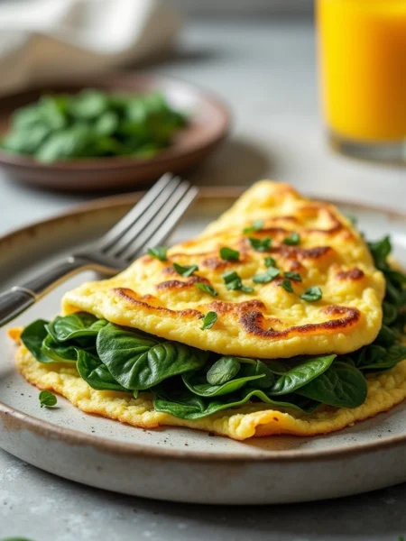 Spinach Omelet Recipe