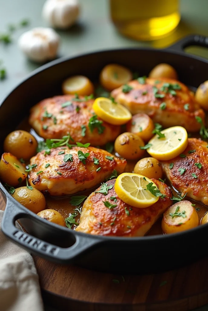 Greek Lemon Chicken and Potatoes