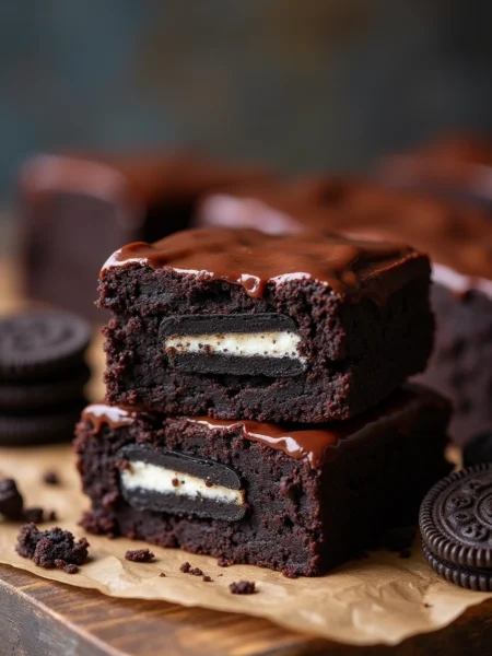 Oreo-Stuffed Brownies