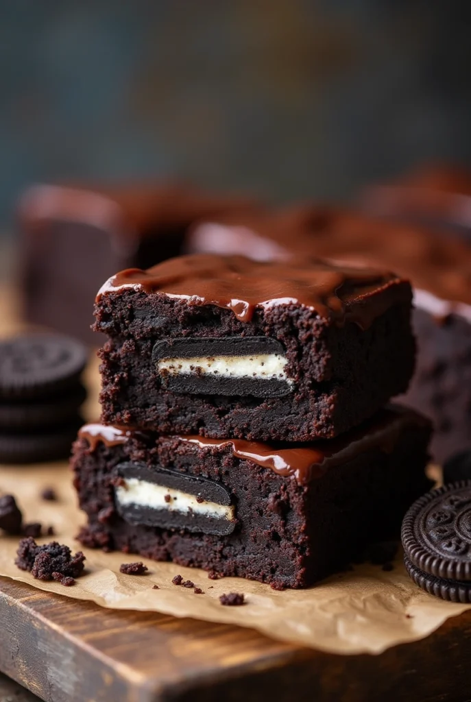 Oreo-Stuffed Brownies