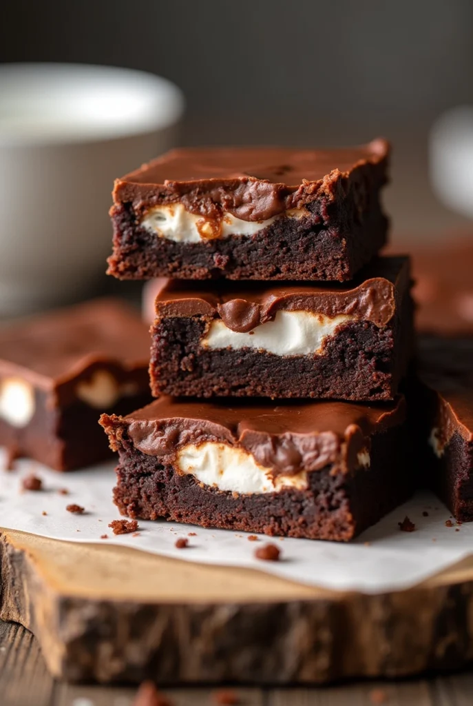 Chewy Brownie-Mallow Bars