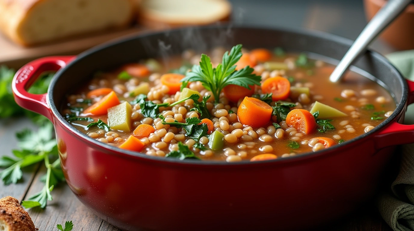 one-pot lentil and vegetable soup