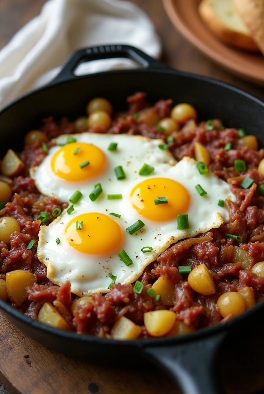 Skillet corned beef hash