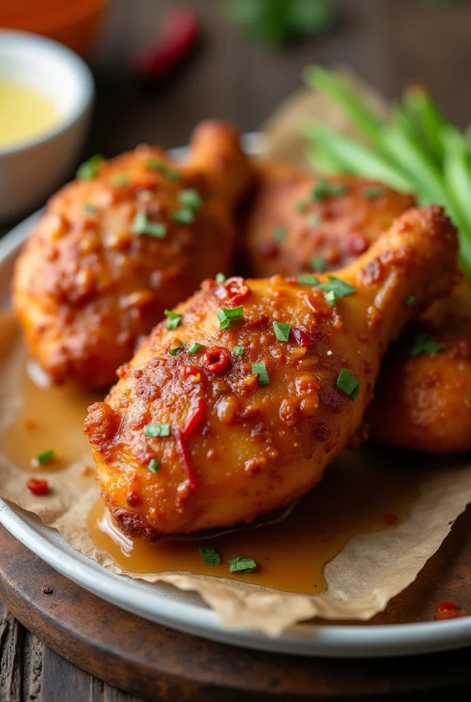Spicy Honey Butter Fried Chicken