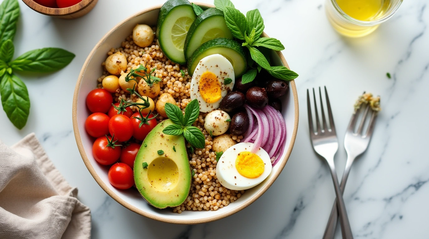 Mediterranean Sorghum Bowl