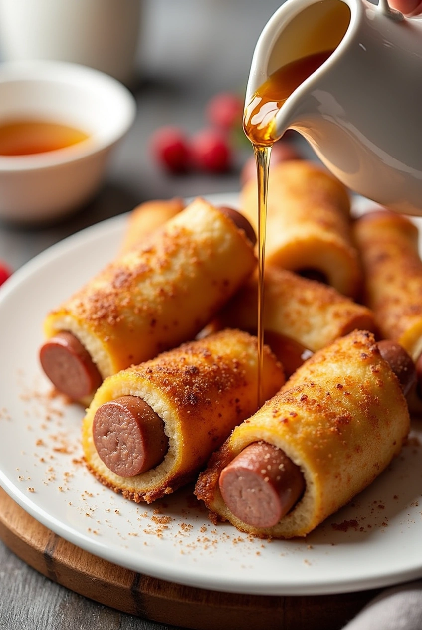 . French Toast Sausage Dippers