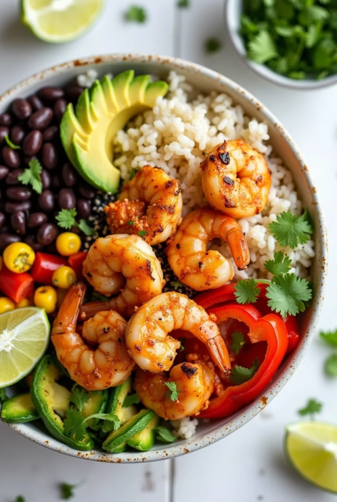 chipotle shrimp taco bowls