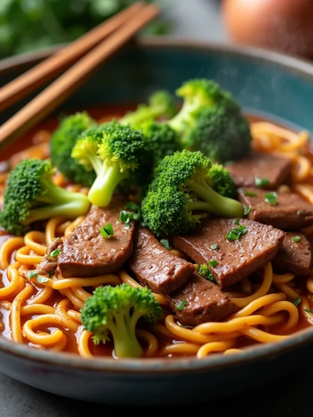 beef and broccoli ramen