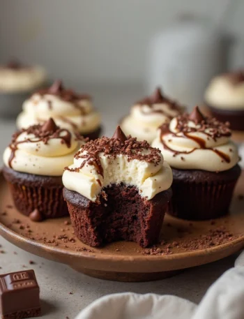 Brownie Cheesecake Cupcakes