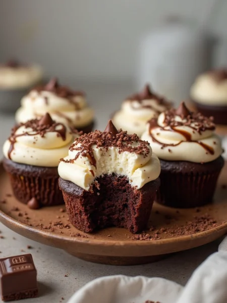 Brownie Cheesecake Cupcakes