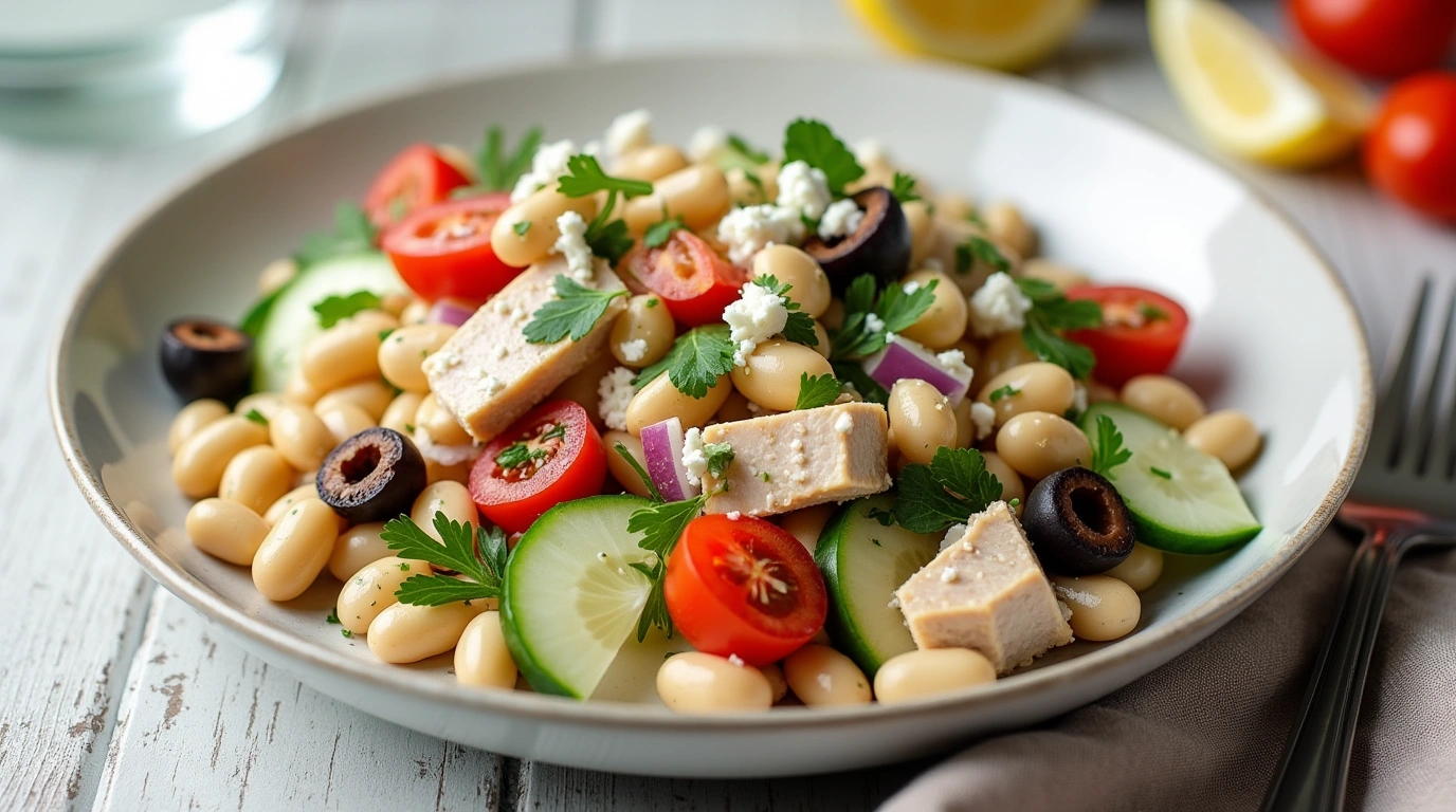 Mediterranean Tuna and White Bean Salad