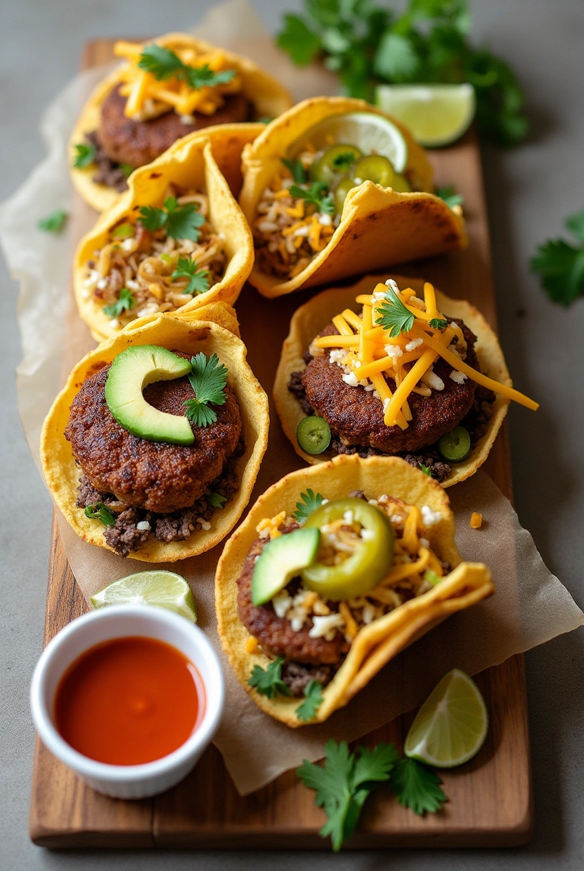 Smash Burger Tacos