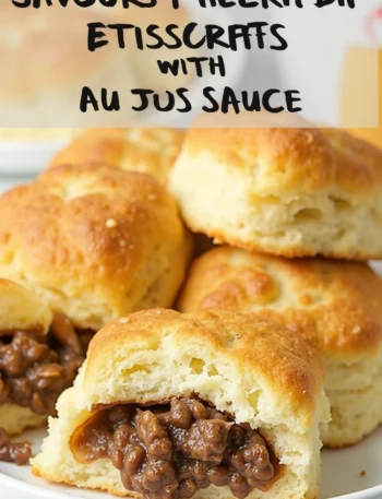french dip stuffed biscuits