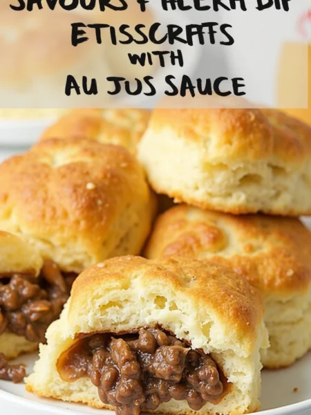 french dip stuffed biscuits