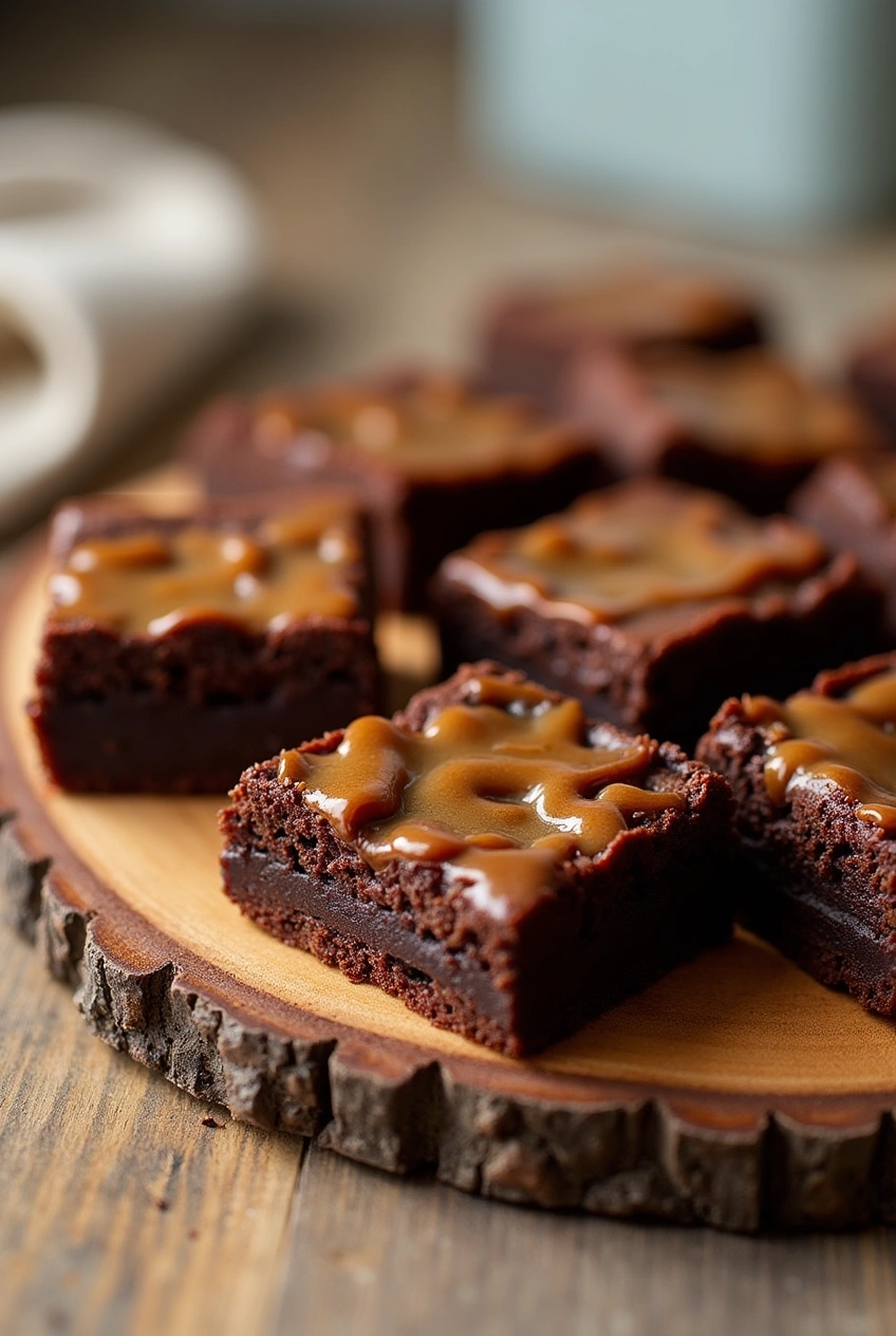 Miso Caramel Brownies