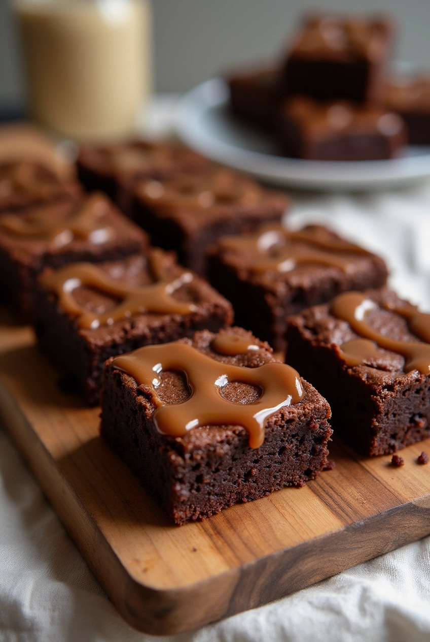 Miso Caramel Brownies