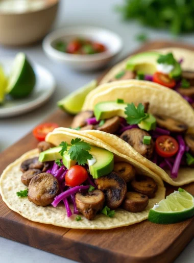 Mushroom Vegan Tacos