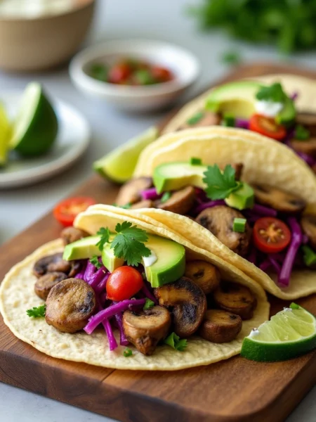 Mushroom Vegan Tacos