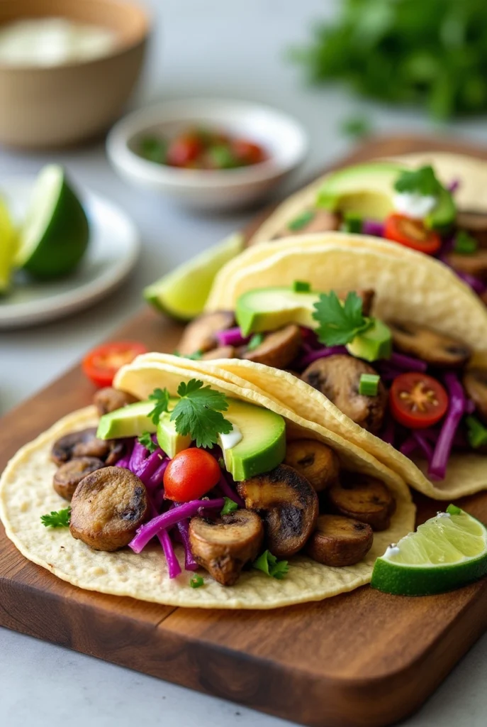 Mushroom Vegan Tacos